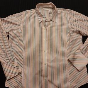 Liz Claiborne Striped Button Down Shirt